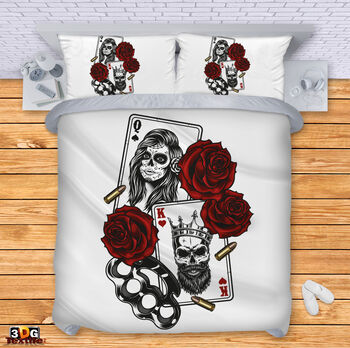 Ágynemű szett Skull - Cards