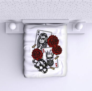 Ágytakaró Skull - Cards