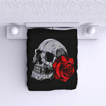 Ágytakaró Skull - Rose