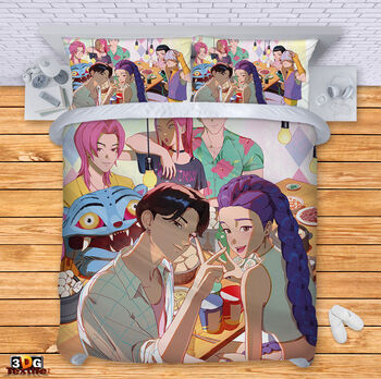 Ágynemű szett Huntrix K Pop 3