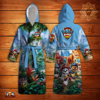 Fürdőköpeny Print PAW Patrol The Dino