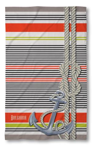 Strandtörölköző Bulgarian Stripes 2