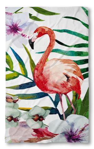 Strandtörölköző Red Flamingo
