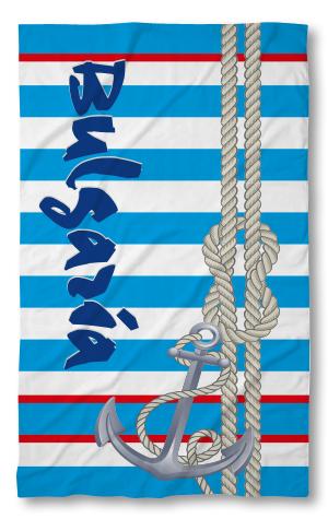 Strandtörölköző Bulgarian Blue