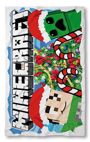 Strandtörölköző Minecraft Christmas