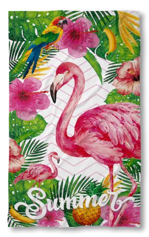 Strandtörölköző Flamingo