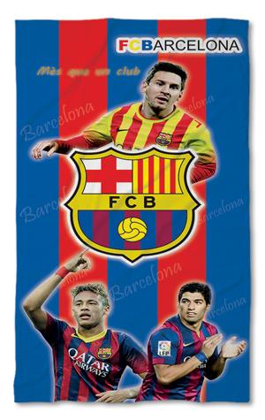 Strandtörölköző Barcelona Suares Mesi Neymar