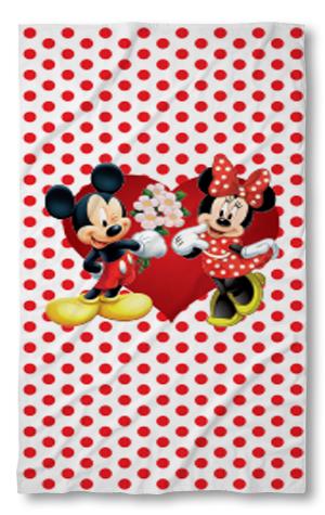 Strandtörölköző Mini and Mickey red points